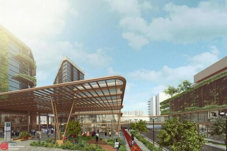 URA artist impression of the Woodlands Regional Centre transformation, the 100-hectare regional centre precinct surrounding Woodlands Drive 17 EC